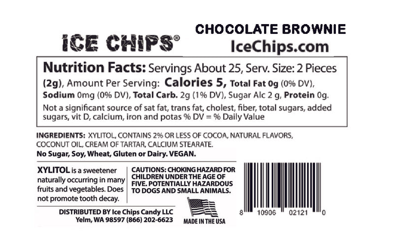 Chocolate Brownie Ice Chips Candy