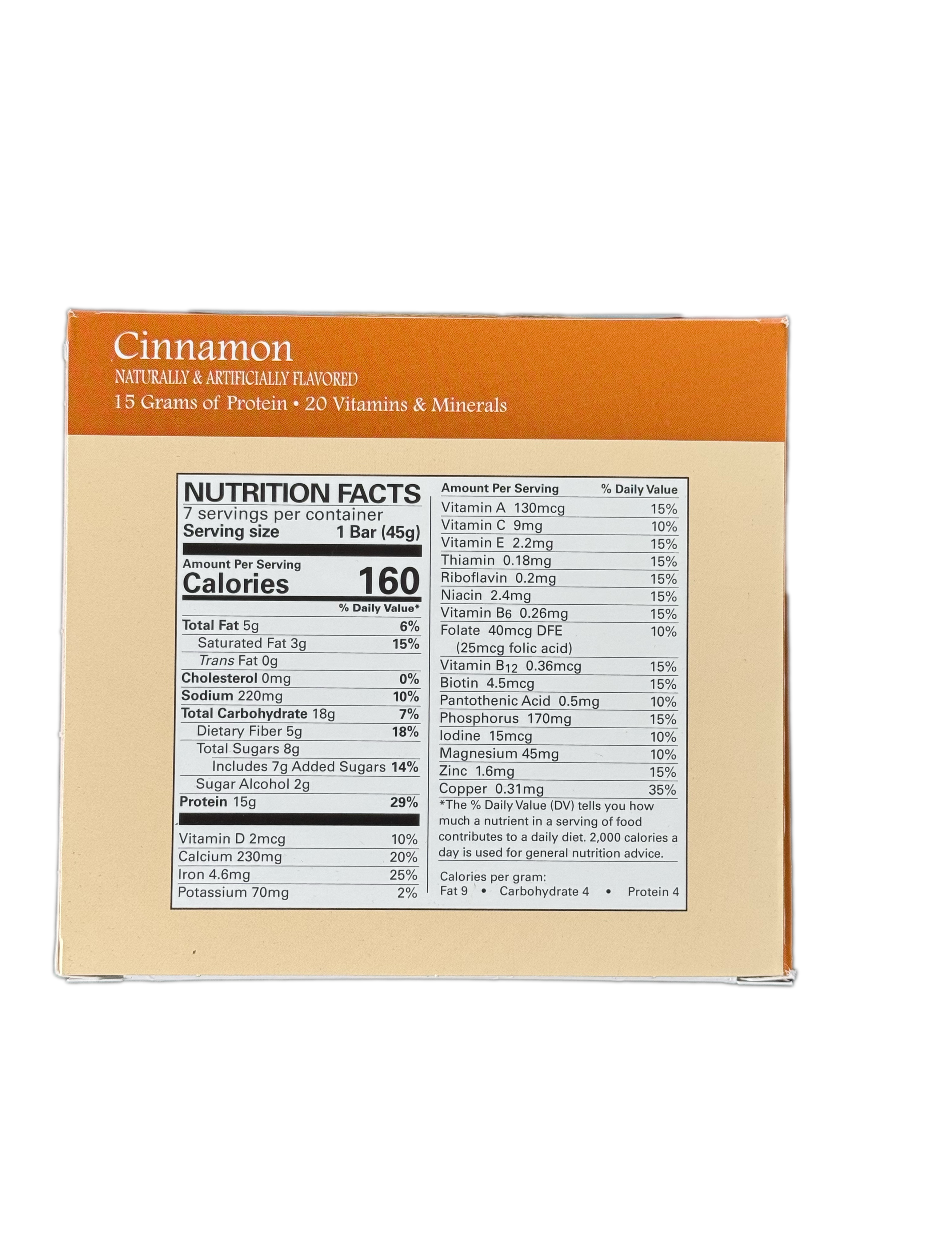 Advaned Health Systems Cinnamon Protein Bars