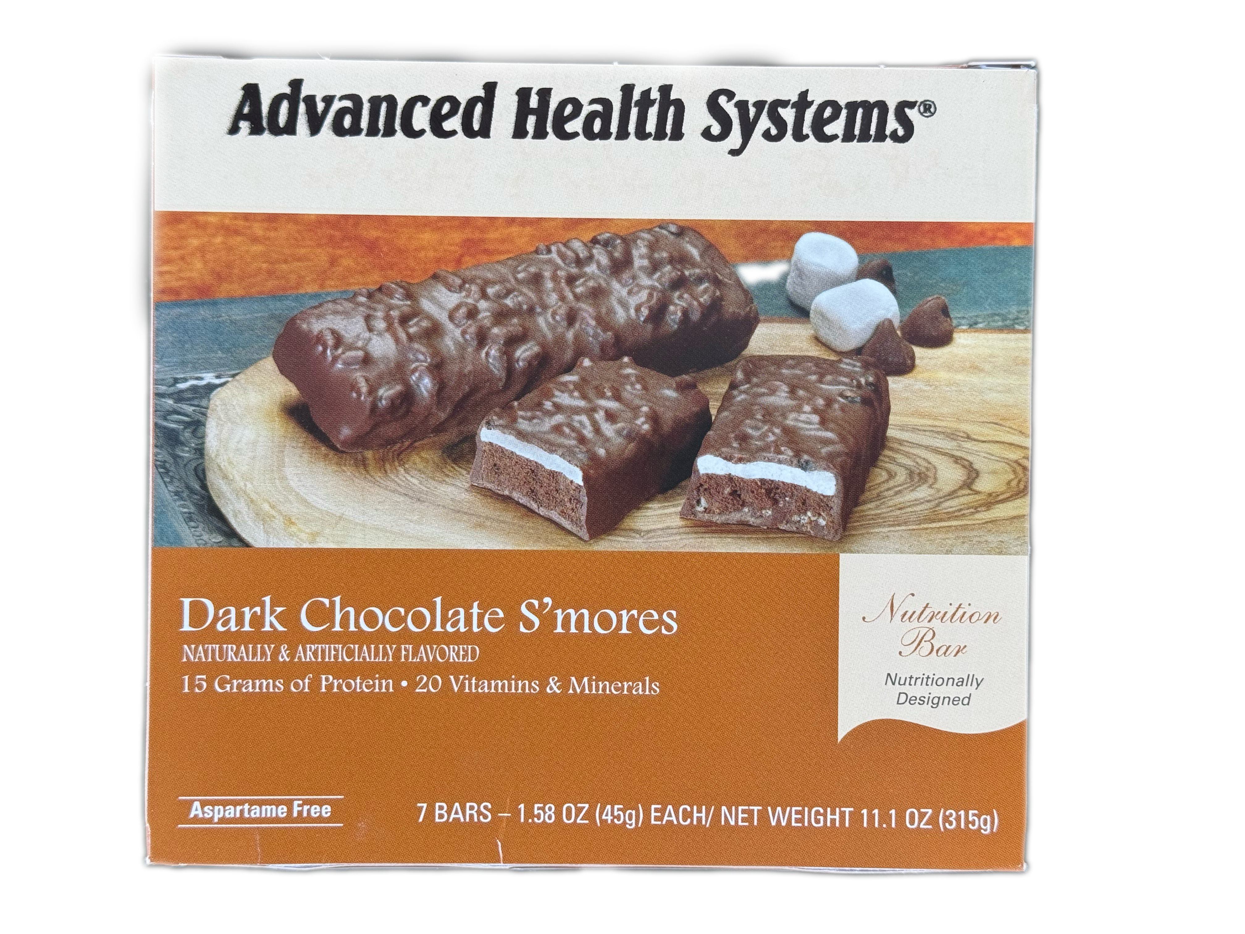 Dark Chocolate S'mores Protein Bars, 7Bars/Box