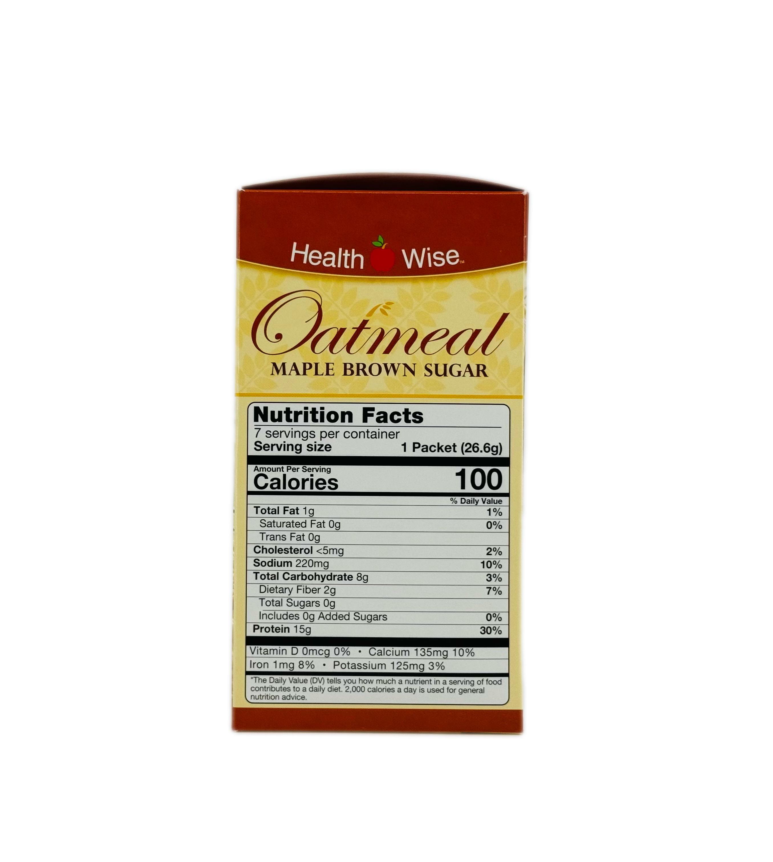 Healthwise Maple Brown Sugar Oatmeal
