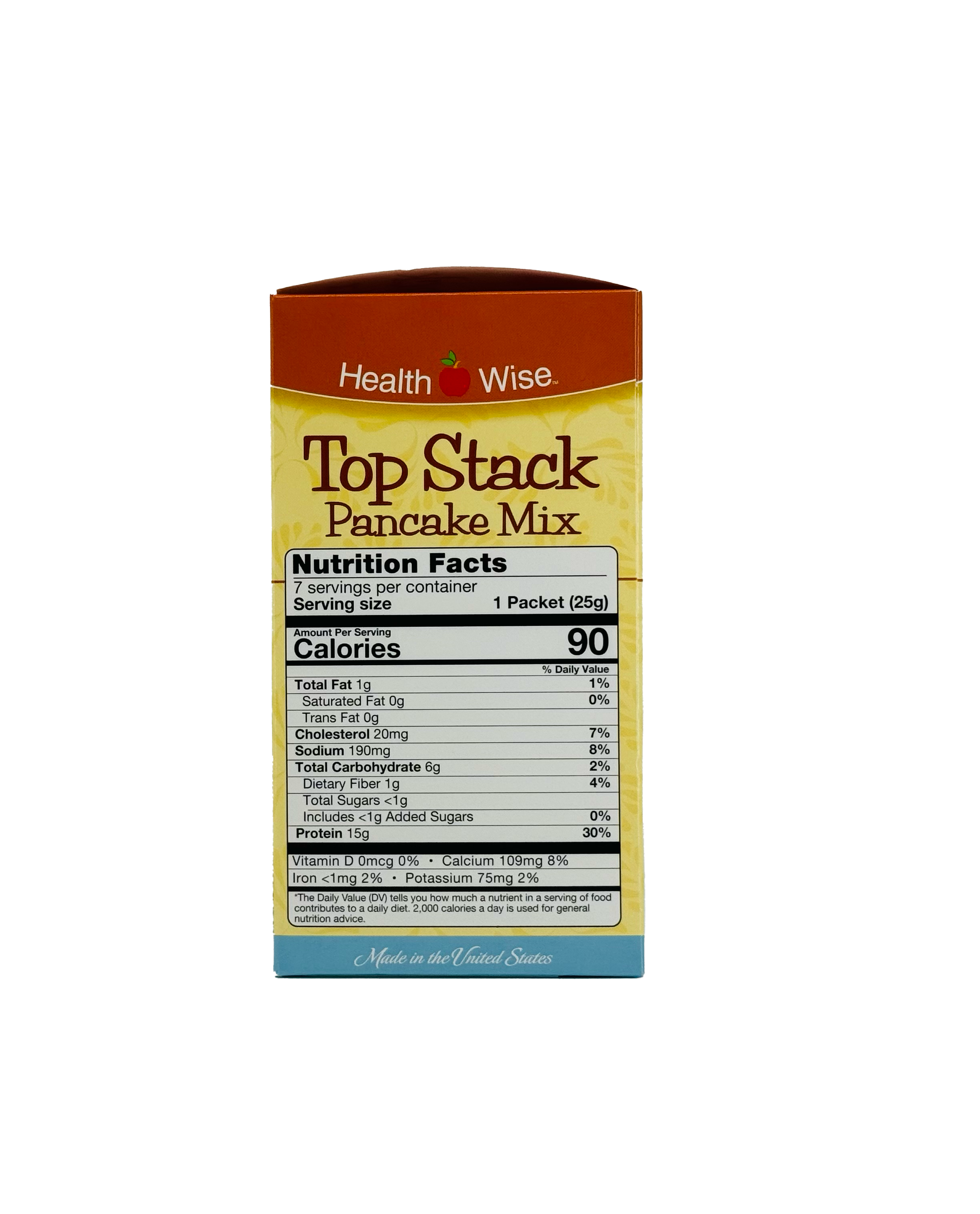 Healthwise Top Stack Golden Delicious Plain Pancake