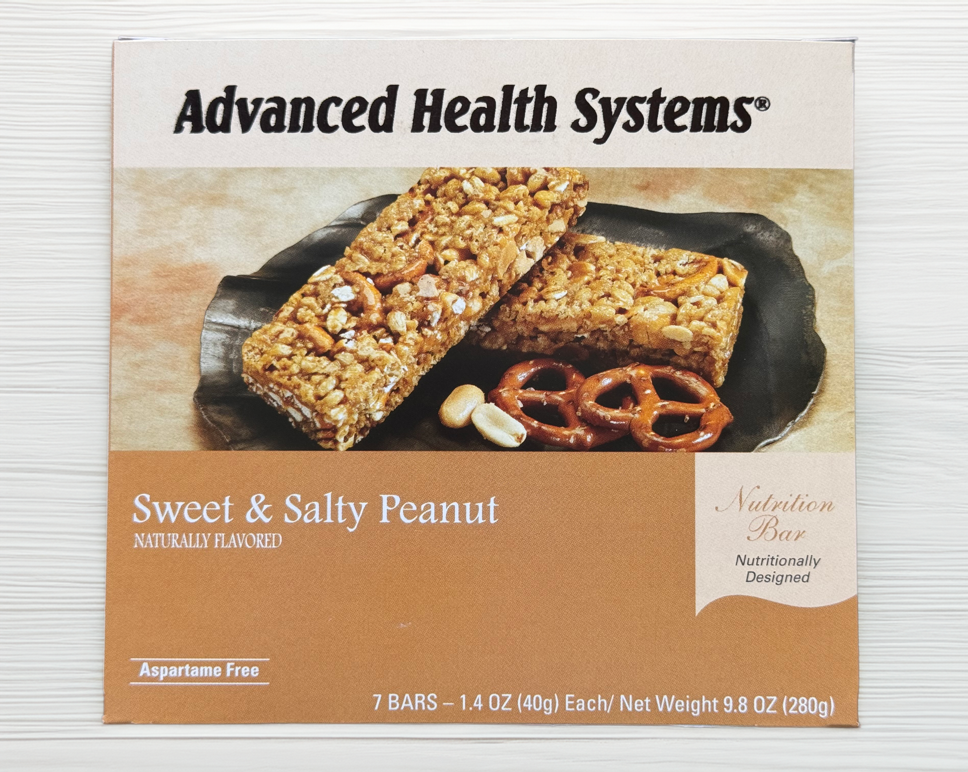 Advanced Health Systems Sweet & Salty Peanut Bars - 7 bars/box