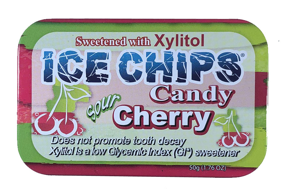 SOUR CHERRY ICE CHIPS CANDY