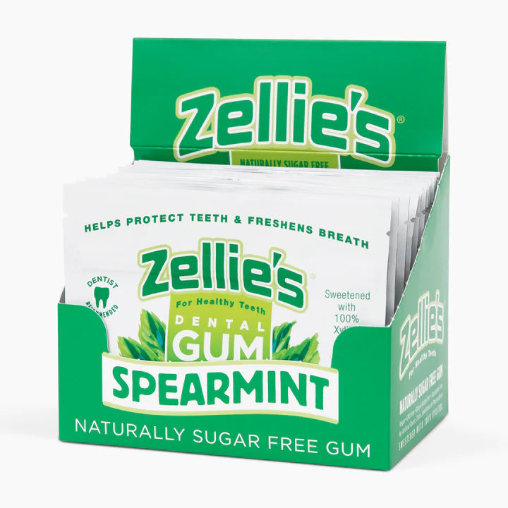 Zellie's Spearmint Gum 18ct Pouch
