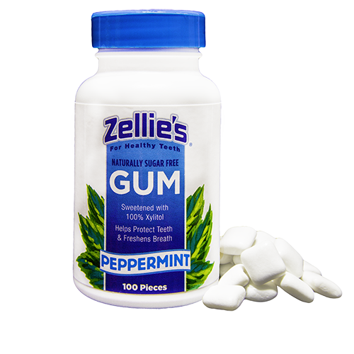 Zellie's Peppermint 100ct. Gum Jar